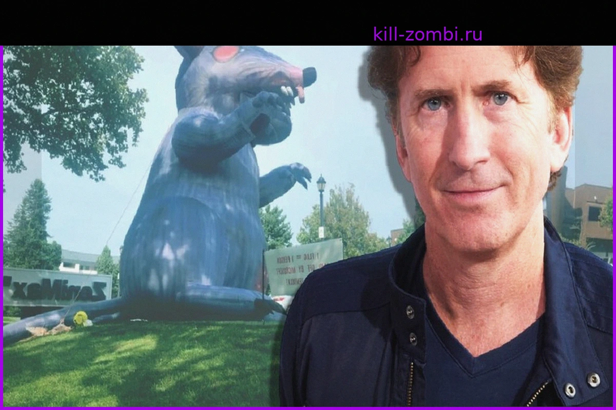Почему перед офисом Bethesda появилась гигантская крыса и как это связано с увольнениями в Xbox